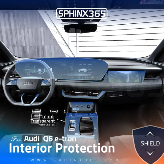 Audi Q6 e-tron 2025 2026 Interior Protection Kit | Pre-cut Film