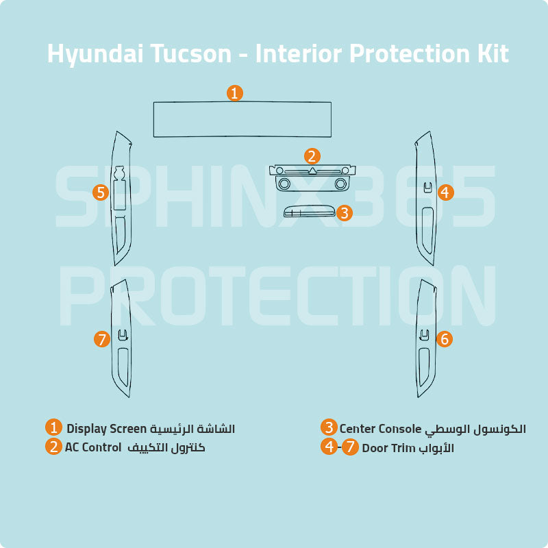 Hyundai Tucson Interior Protection Kit 2026-2025