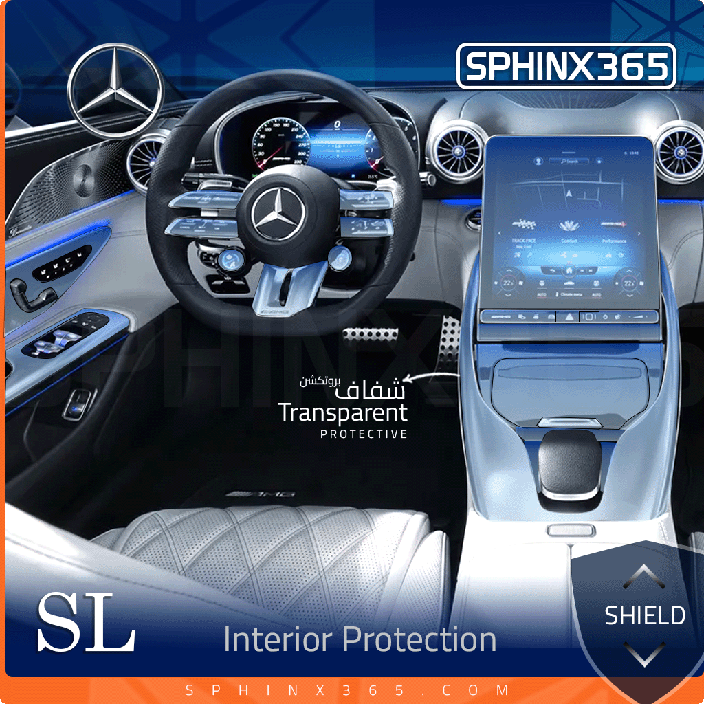 Mercedes-Benz SL Class 2022-2025 Interior Protection Kit | Pre-cut Film