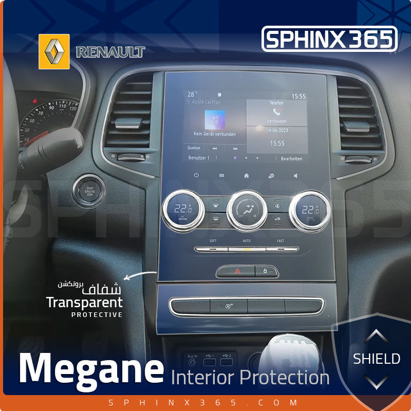 Renault Megane series 3&2 Facelift Display Screen Protector 2022-2025