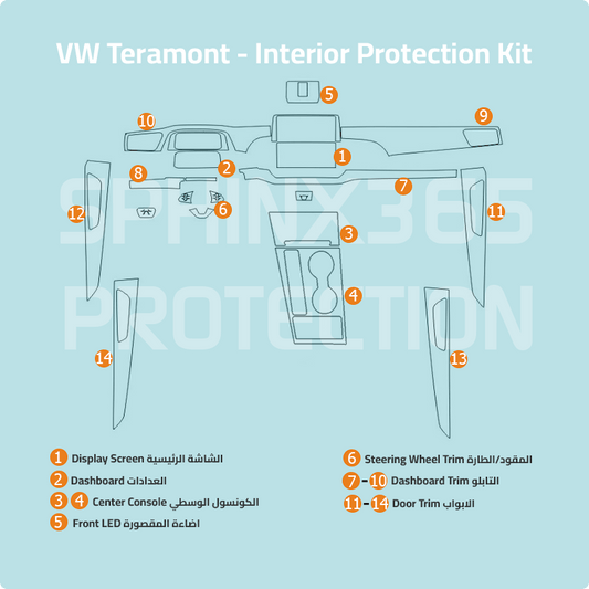 Volkswagen Teramont Interior Protection Kit 2024-2025