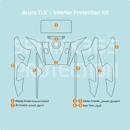 طقم الحماية الداخليه أكيورا TLX موديل 2021-2024