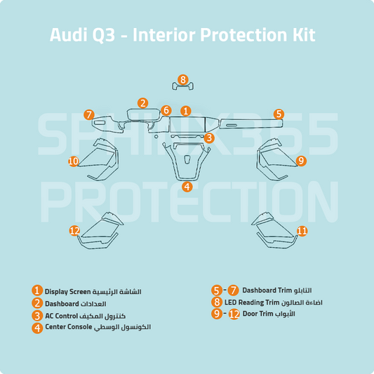 Audi Q3 Interior Protection Kit 2019-2024