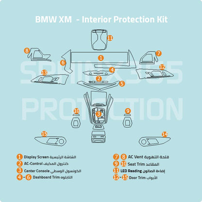 كيت الحماية الداخلية BMW XM 2023