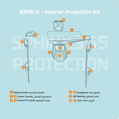 كيت الحماية الداخليه BMW i4 2022-2023 