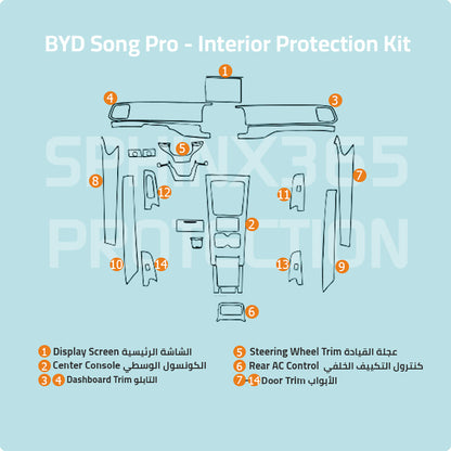 BYD Song Pro Interior Protection Kit 2024