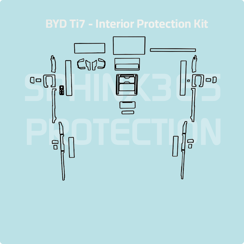 طقم حماية المقصورة الداخلية لسيارة بي واي دي BYD Ti7 موديلات BYD Ti7