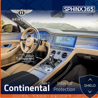 Bentley Continental GT Type1 Interior Protection Kit 2020-2024