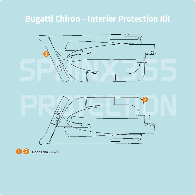 Bugatti Chiron Interior Protection Kit 2020-2024