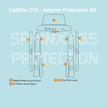 Cadillac CT4 2026-2020 Interior Protection Kit | Pre-cut Film