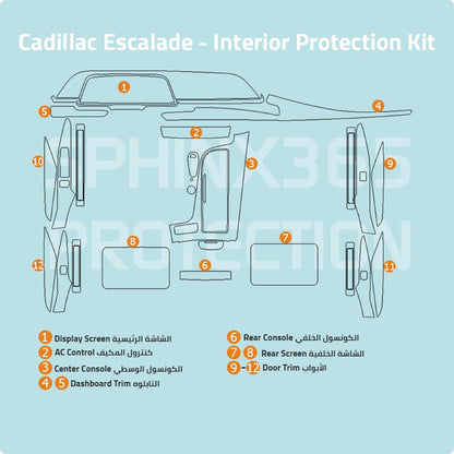 Cadillac Escalade Interior Protection Kit 2021-2023