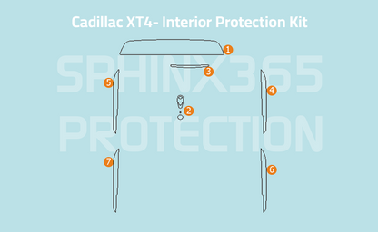 Cadillac XT4 2025-2024 Interior Protection Kit | Pre-cut Film