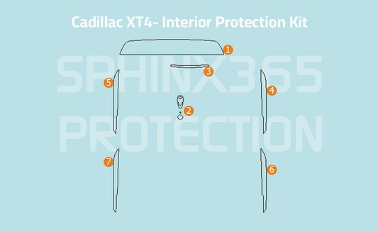 Cadillac XT4 2025-2024 Interior Protection Kit | Pre-cut Film