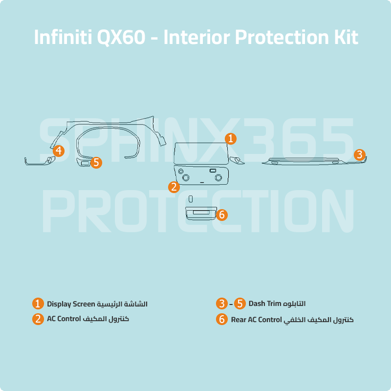 Infiniti QX60 Interior Protection Kit 2022-2024