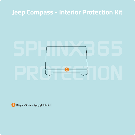 Jeep Compass 2022-2024 Interior Protection Kit | Pre-cut Fikm