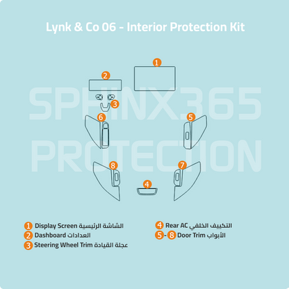 Lynk & Co 06 2024 Interior Protection Kit | Pre-cut Film