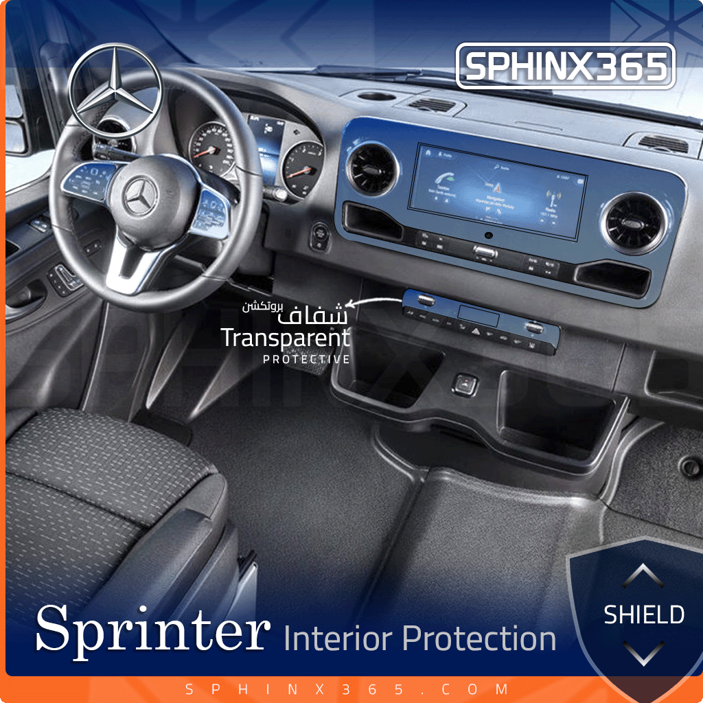 Mercedes-Benz Sprinter 2022-2024 Interior Protection Kit | Pre-cut Film