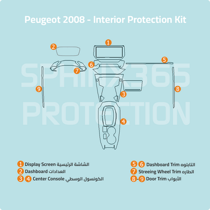 Peugeot 2008 Interior Protection Kit 2021-2024