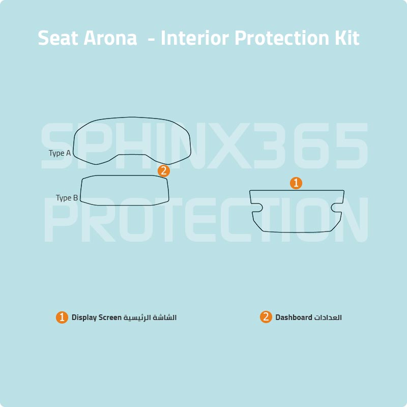 Seat Arona 2019-2022 Interior Protection Kit | Pre-cut Film