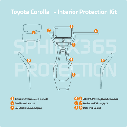 Toyota Corolla Interior Protection Kit 2023-2024