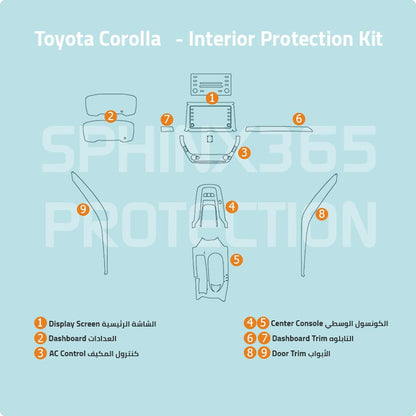 كيت الحماية الداخلية تويوتا كورولا 2020-2022