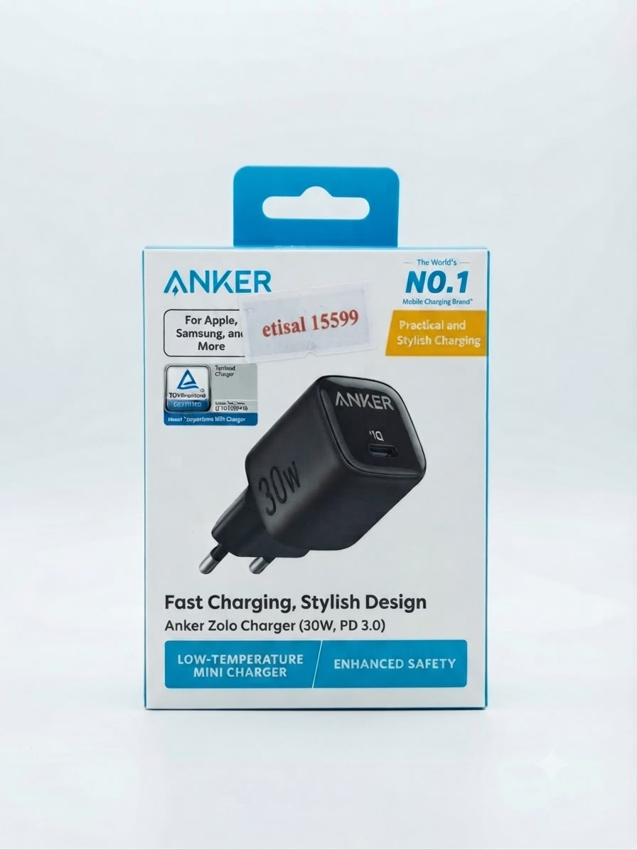 Anker Zolo 30W PD 3.0 Fast Wall Charger | Low-Temperature Mini Power Adapter