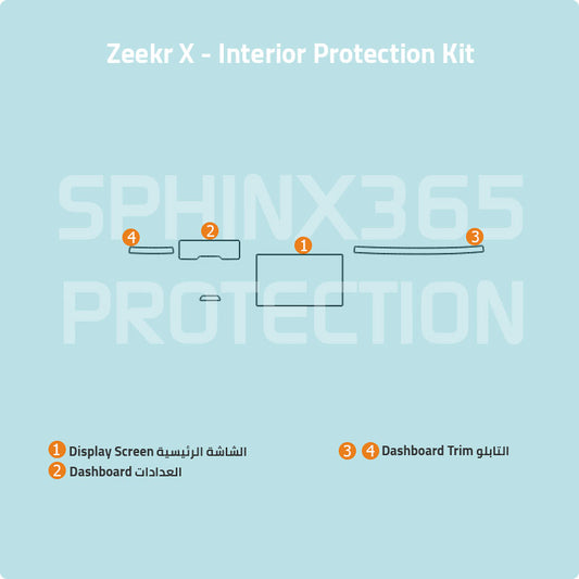 Zeekr X 2026-2023 Interior Protection Kit| Pre-cut Film