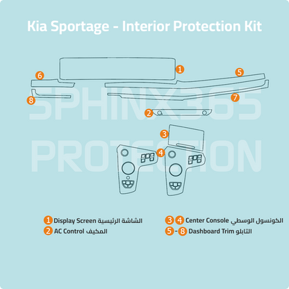 Kia Sportage 2026 Interior Protection Kit | Pre-cut Film