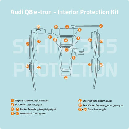 Audi Q8 e-Tron Interior Protection Kit 2023-2024