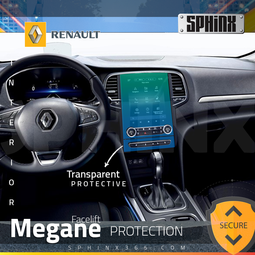 Renault Megane series 5&4&3&2 Facelift Navigation ScreenProtector 2022