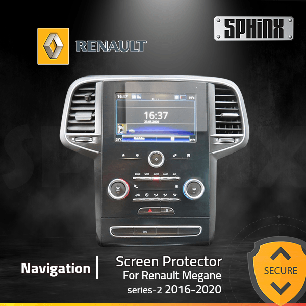 Renault Megane series 1 & 2 2020-2016 Navigation Screen protector