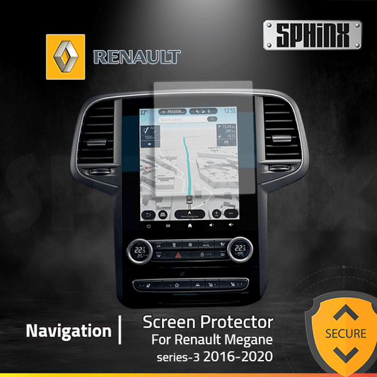 Renault Megane series 3&4 Navigation Screen protector 2020-2016